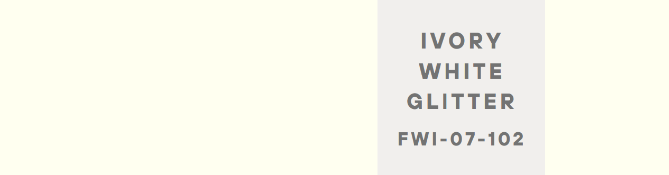 IVORY WHITE GLITTER Lami Gloss Panel